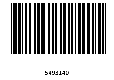 Bar code 549314