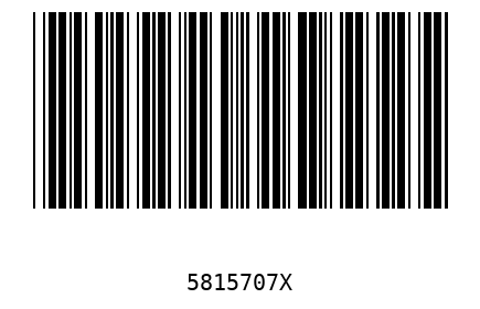 Bar code 5815707