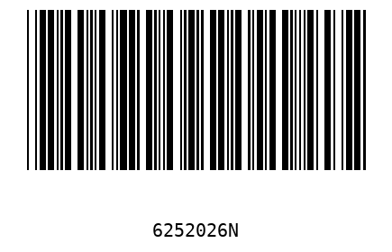 Bar code 6252026