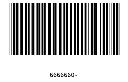 Bar code 6666660