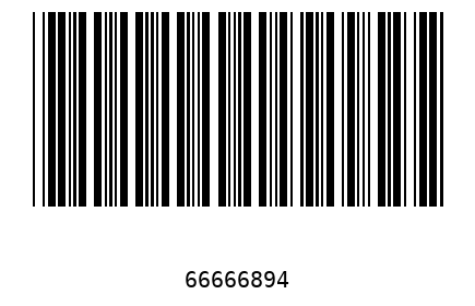 Bar code 6666689