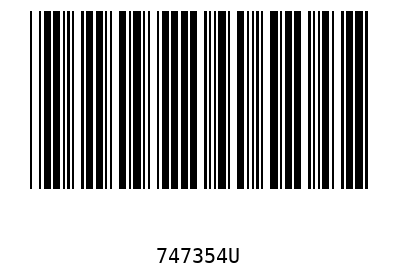 Bar code 747354