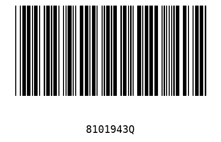 Bar code 8101943