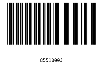 Bar code 8551000