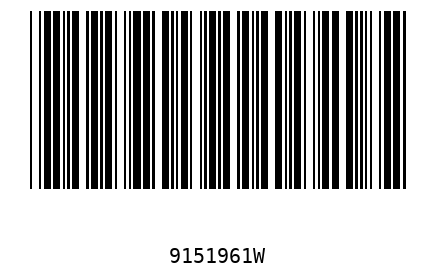 Bar code 9151961