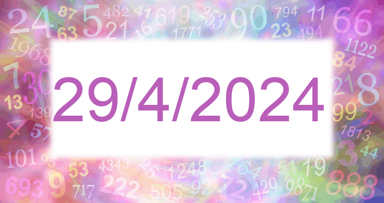 Numerología de la fecha 29/4/2024