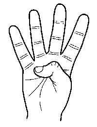 Lenguaje de señas para número 184