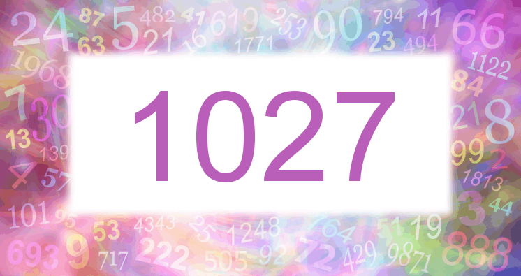 Sueños con número 1027 imagen lila