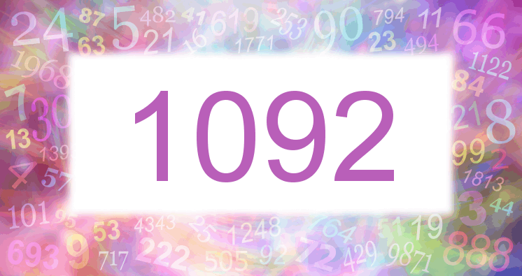Sueños con número 1092 imagen lila