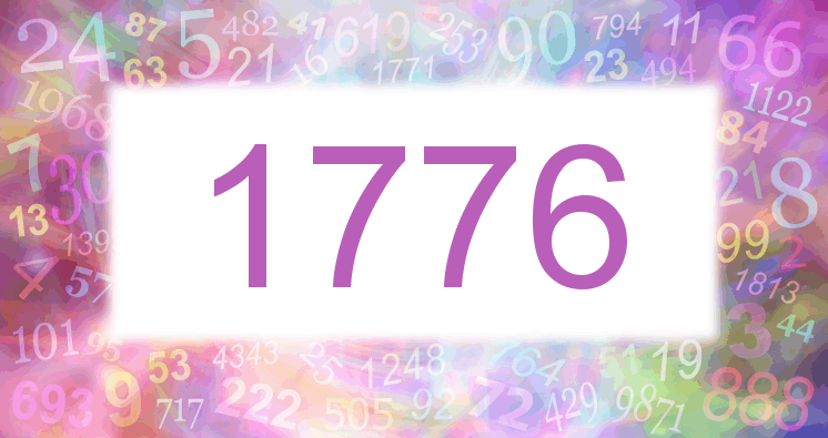 Sueños con número 1776 imagen lila