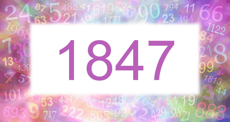 Sueños con número 1847 imagen lila