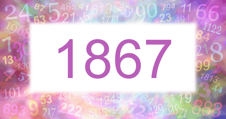 Sueños con número 1867 imagen lila