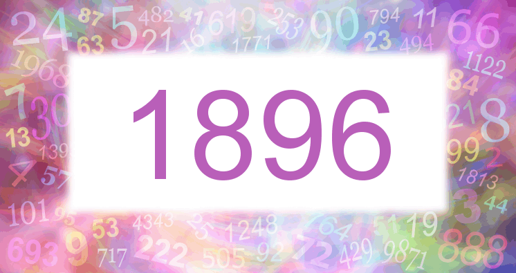 Sueños con número 1896 imagen lila