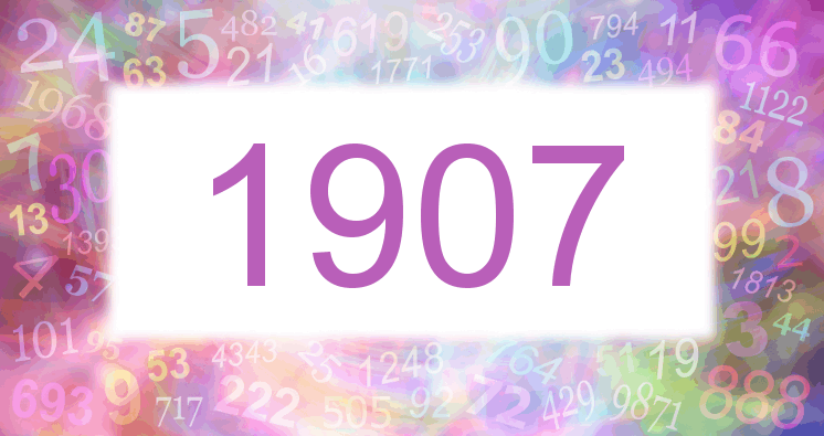 Sueños con número 1907 imagen lila