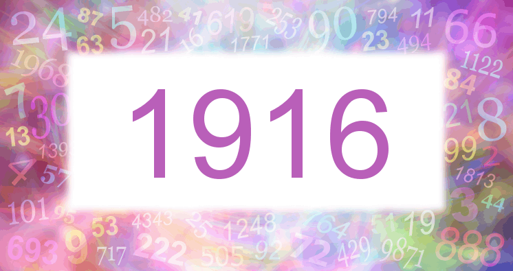 Sueños con número 1916 imagen lila