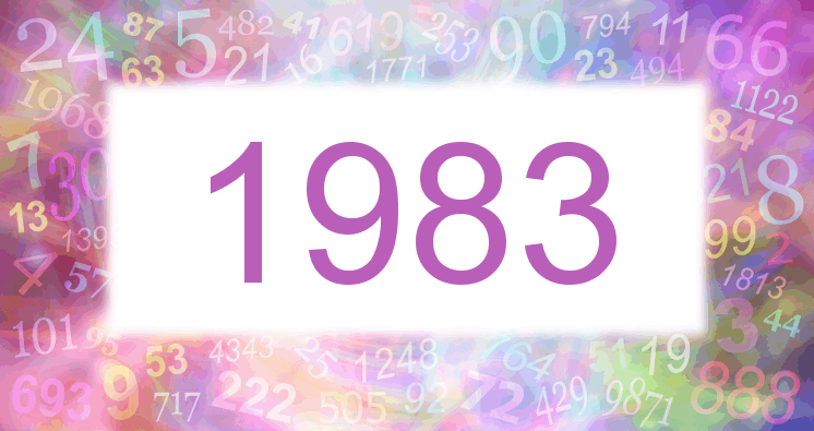 Sueños con número 1983 imagen lila