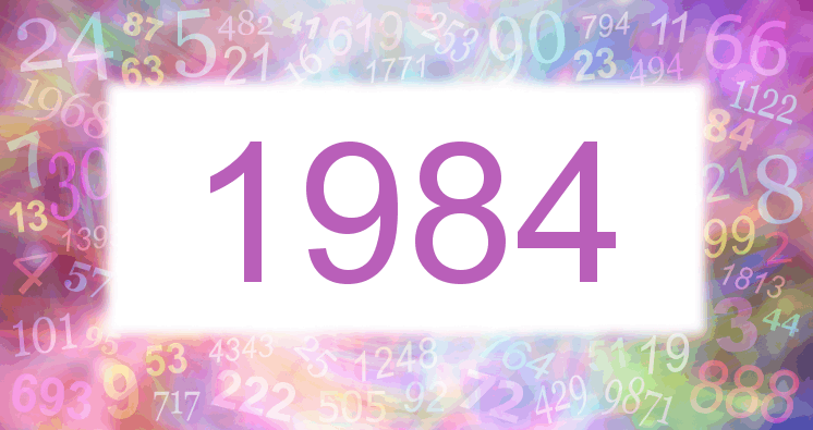 Sueños con número 1984 imagen lila