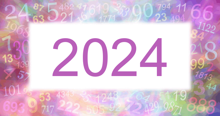 Sueños con número 2024 imagen lila