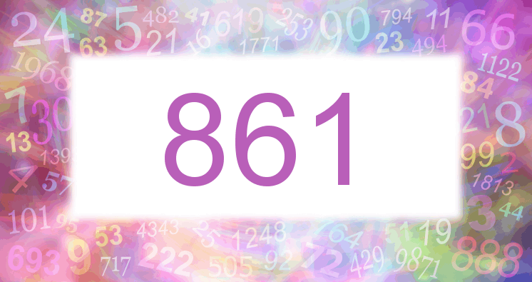 Sueños con número 861 imagen lila