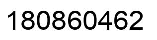 Number 180860462 black image