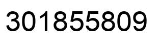 Number 301855809 black image