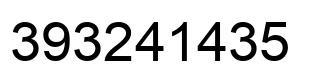 Number 393241435 black image