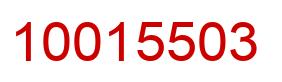Number 10015503 red image