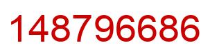 Number 148796686 red image