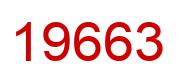Number 19663 red image