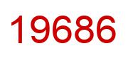 Number 19686 red image
