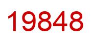 Number 19848 red image