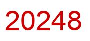 Number 20248 red image