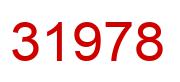 Number 31978 red image