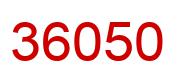 Number 36050 red image