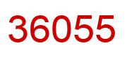 Número 36055 imagen rojo
