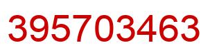 Number 395703463 red image