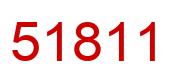 Number 51811 red image