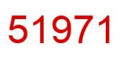 Number 51971 red image