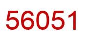 Number 56051 red image