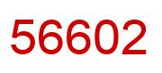 Number 56602 red image