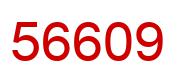 Number 56609 red image