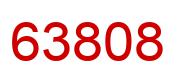 Number 63808 red image