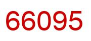 Number 66095 red image