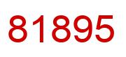 Number 81895 red image