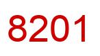 Number 8201 red image