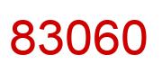 Number 83060 red image