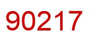 Número 90217 imagen rojo
