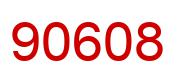 Number 90608 red image
