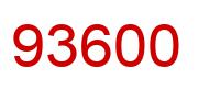 Number 93600 red image