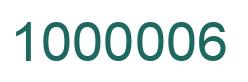 Number 1000006 green image